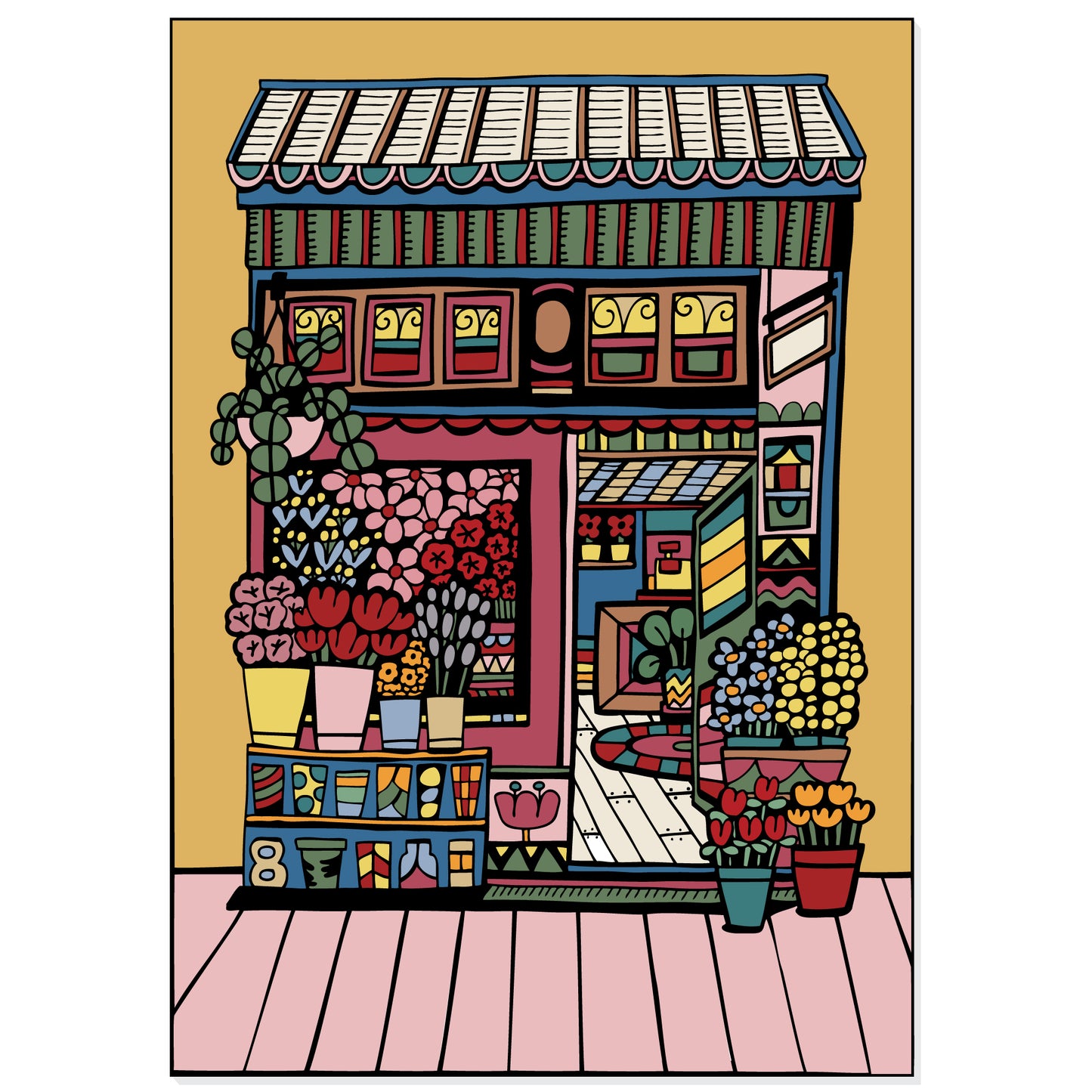 A4 Print - Flower Shop