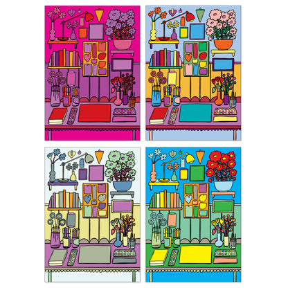 The Shops And Shelves Collection - Set Of Six A4 Artworks