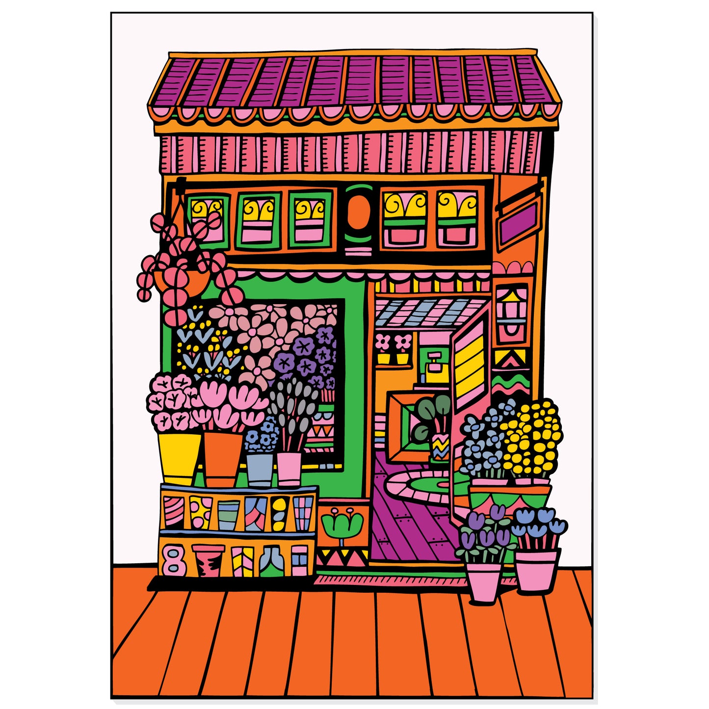 A4 Print - Flower Shop