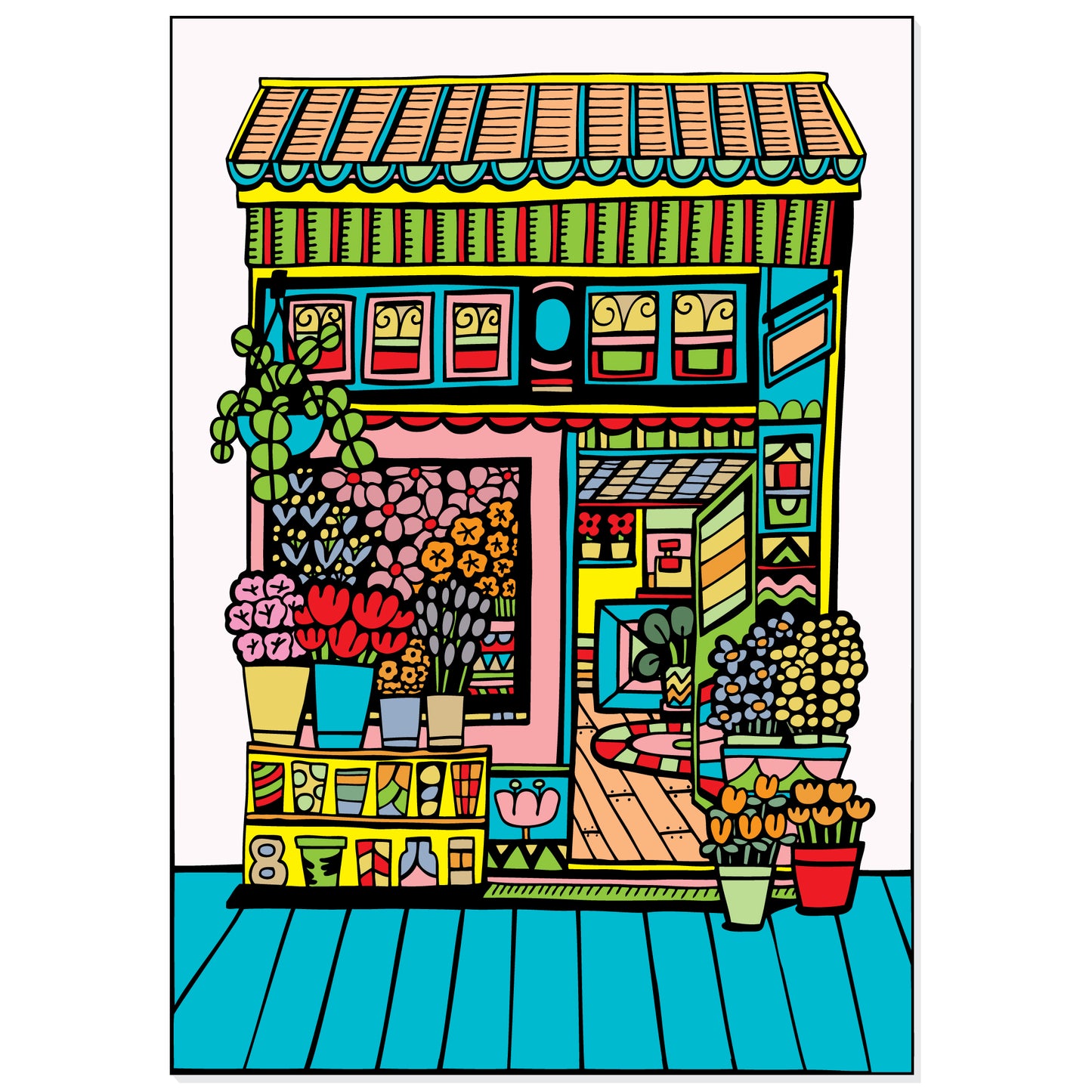 A4 Print - Flower Shop