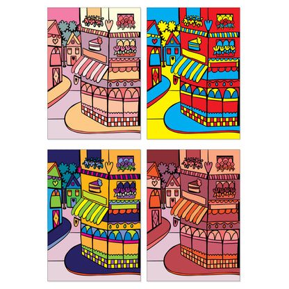 The Shops And Shelves Collection - Set Of Six A4 Artworks