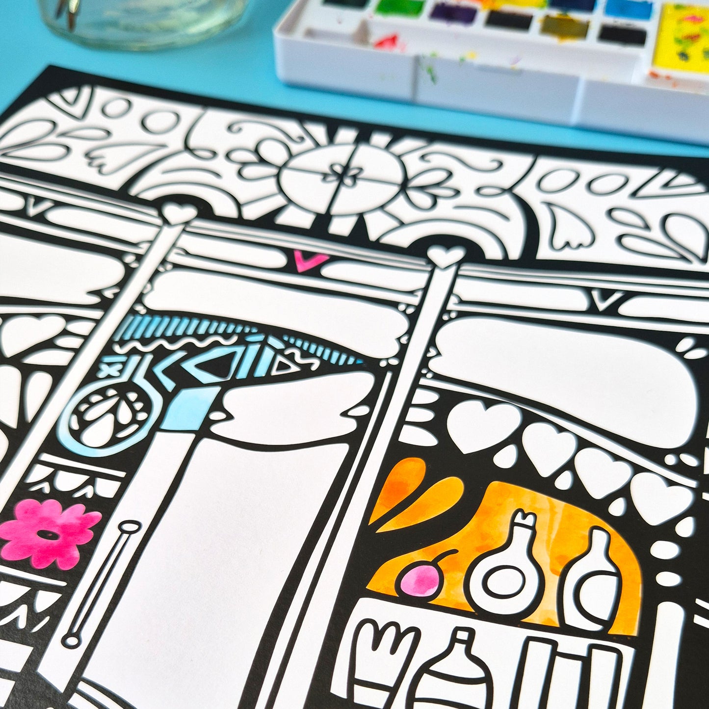 The Shops And Shelves Collection - Set Of Six A4 Artworks
