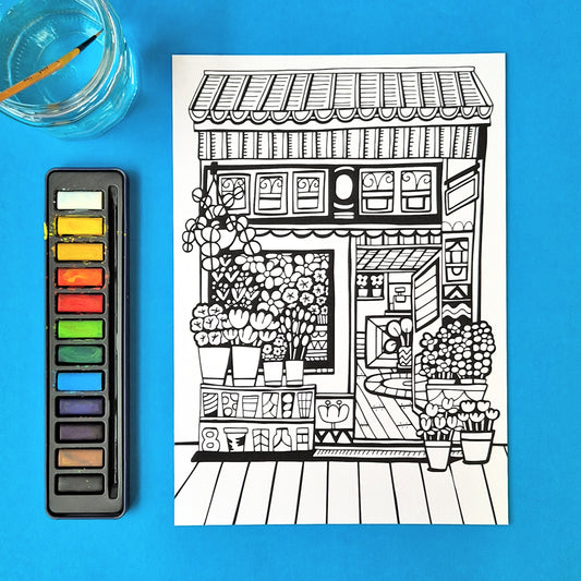 A4 Print - Flower Shop
