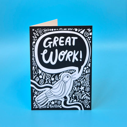 Greeting Card - Great Work! Bird