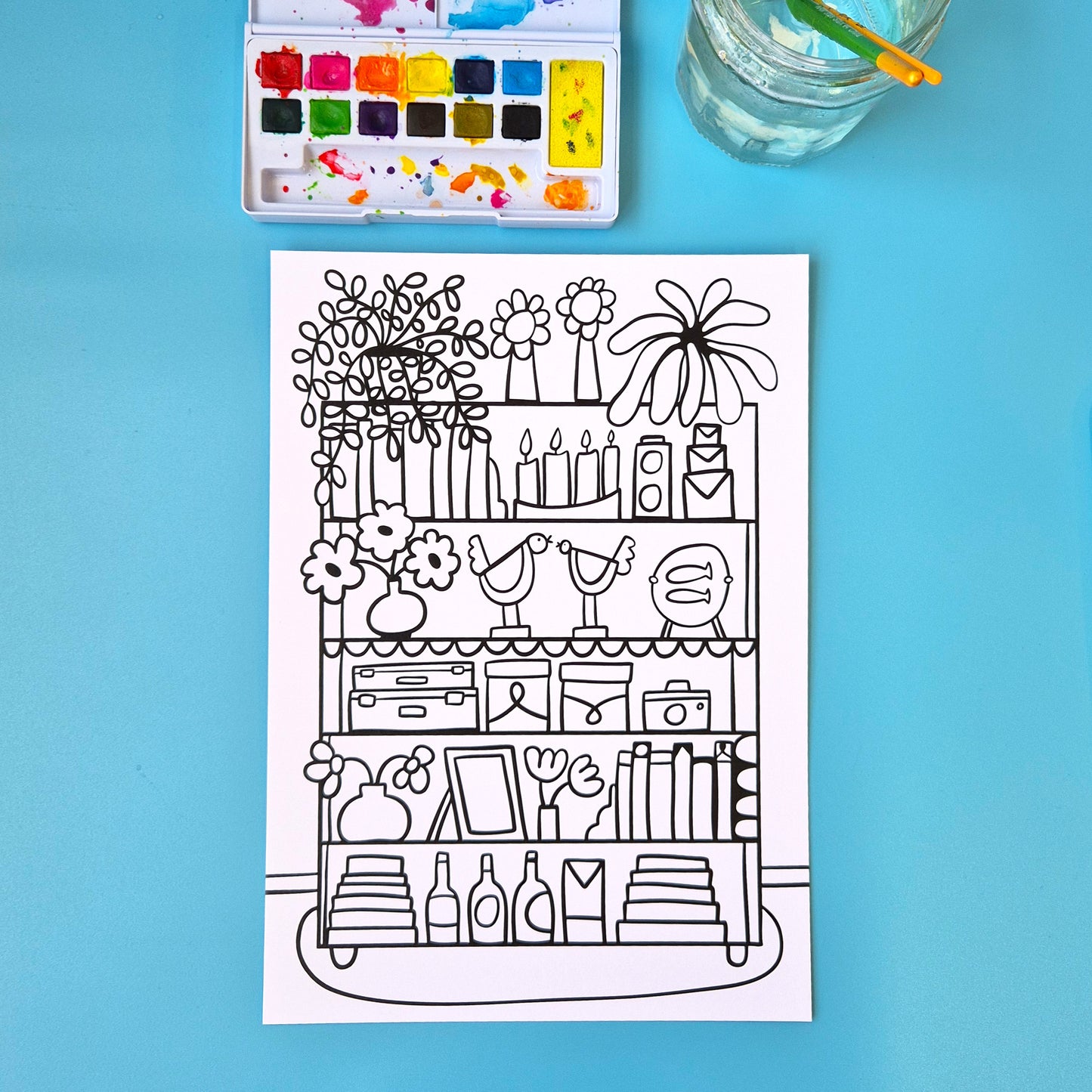 The Shops And Shelves Collection - Set Of Six A4 Artworks