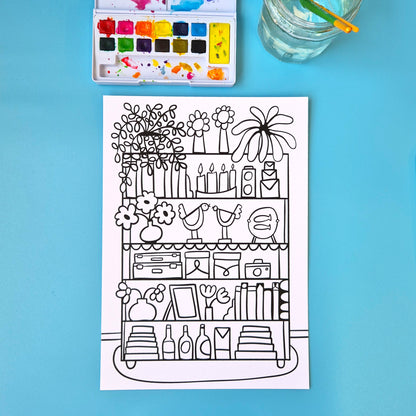 The Shops And Shelves Collection - Set Of Six A4 Artworks