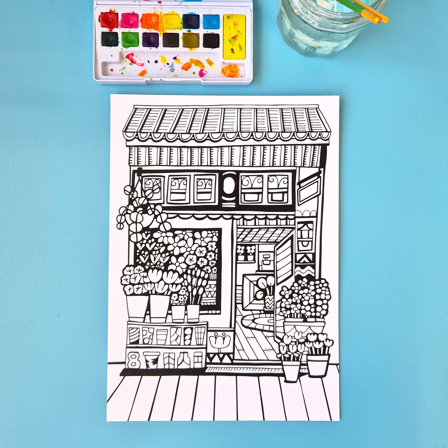 The Shops And Shelves Collection - Set Of Six A4 Artworks