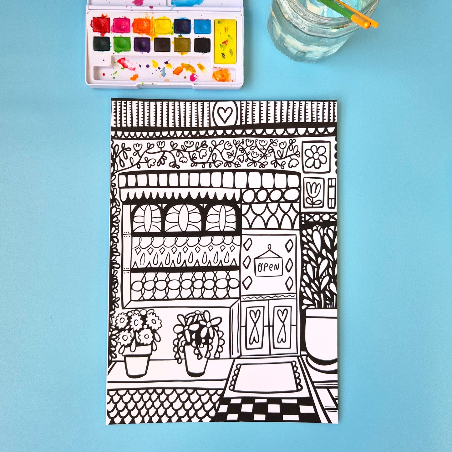 The Shops And Shelves Collection - Set Of Six A4 Artworks