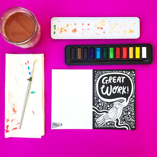 Greeting Card - Great Work! Bird