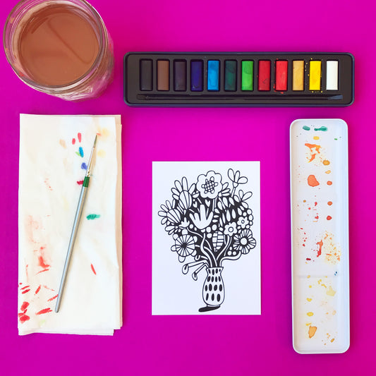 Postcard Set - Mini Vase