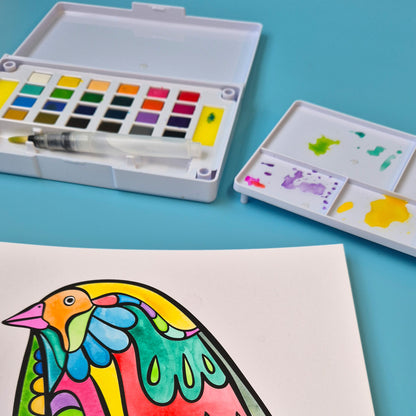 Watercolour Set - 24 Colours