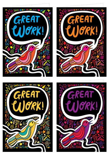 Greeting Card - Great Work! Bird