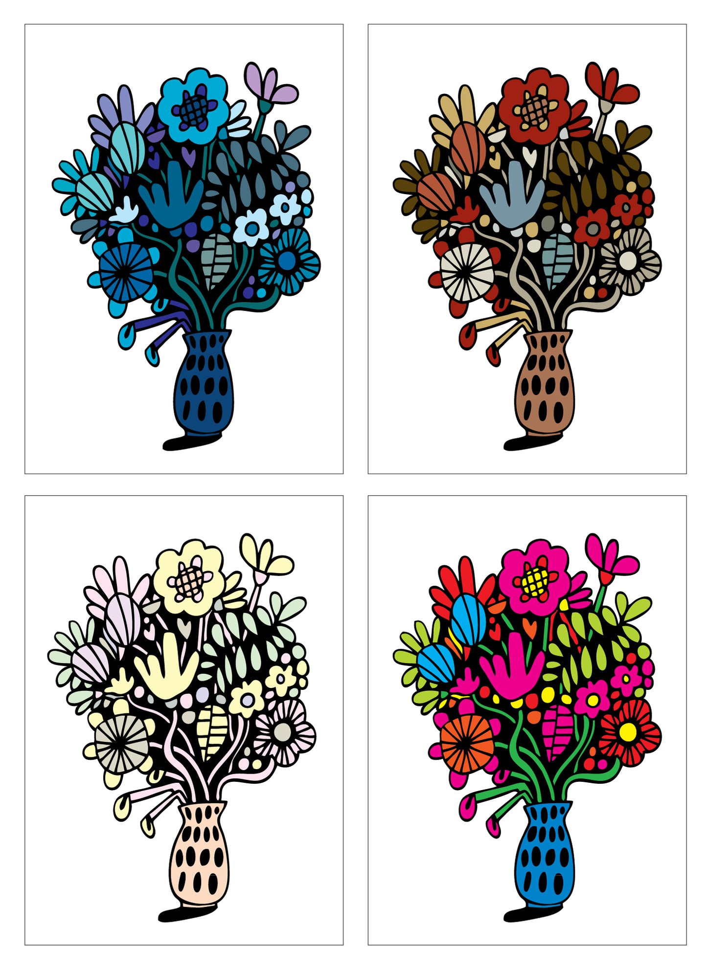 Postcard Set - Mini Vase